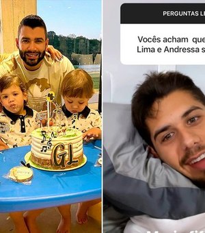 Zé Felipe diz que Gusttavo Lima e Andressa Suita voltaram: 'Família unida'