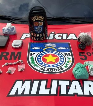 Nove pessoas envolvidas com o tráfico de drogas são presas na parte alta de Maceió