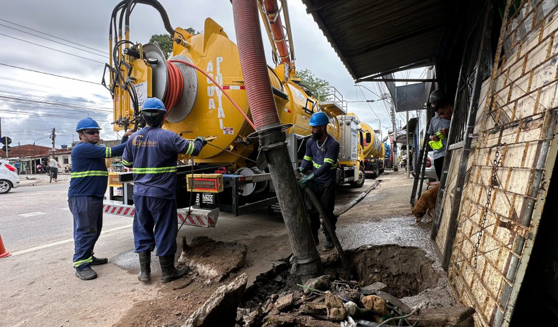 Prefeitura retira quase 400 toneladas de entulhos da rede de drenagem de Maceió
