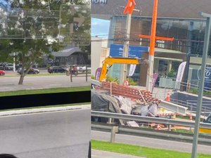 Colisão entre caminhões deixa trânsito congestionado na Av. Durval de Góes Monteiro