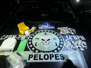 Maconha, cocaína e crack são apreendidos durante ação da polícia em Messias