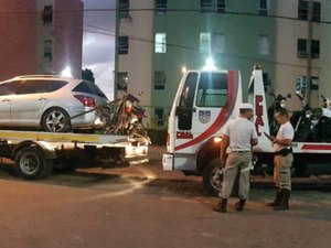 Veículos são apreendidos durante operação no bairro do Jacintinho 