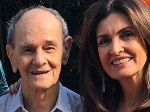 Fátima Bernardes comemora vacinação do pai contra a Covid-19: ''Deu show de animação''