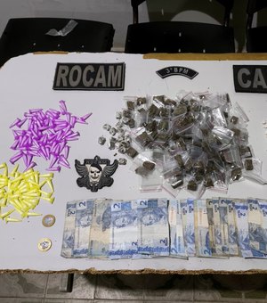 Dupla é presa em flagrante com drogas no conjunto Frei Damião, em Arapiraca