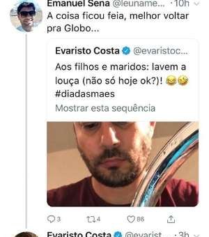 Evaristo Costa sobre voltar à Globo: 'Prefiro lavar louças'