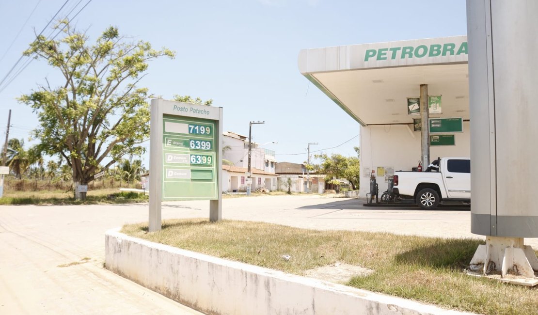 Litro da gasolina comum custa R$ 7,19 em Porto de Pedras