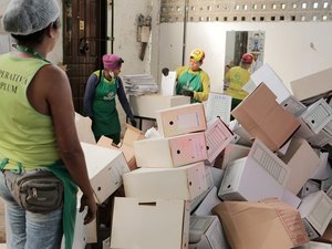 Em dois anos, Judiciário de Alagoas encaminha mais de 55 toneladas de lixo para reciclagem