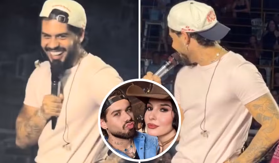 Zé Felipe manda recado para Ana Castela em show
