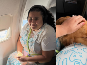 Estudante autista compra nova passagem e consegue embarcar com cão de serviço