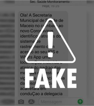É falso que Secretaria de Saúde de Maceió rastreia movimentação de usuários 