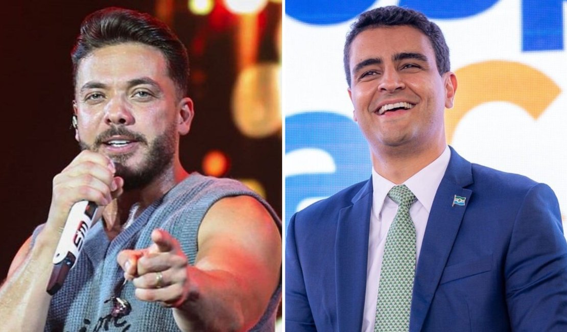 Wesley Safadão chama JHC de ‘futuro governador’ durante show em Maceió