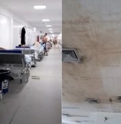 [Vídeo] Hospital de Emergência do Agreste é alvo de novas denúncias de infiltrações e falta de leitos