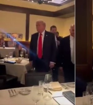 Manifestantes interrompem jantar de Trump: 'Hitler do nosso tempo!'
