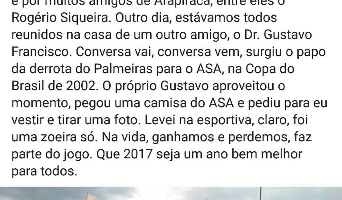 'Levei na Esportiva', diz Vanderley Luxemburgo sobre ter vestido a camisa do ASA