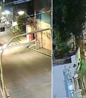 [Vídeo] Veja o momento em que ambulância fura sinal e bate em carro em cruzamento no Centro