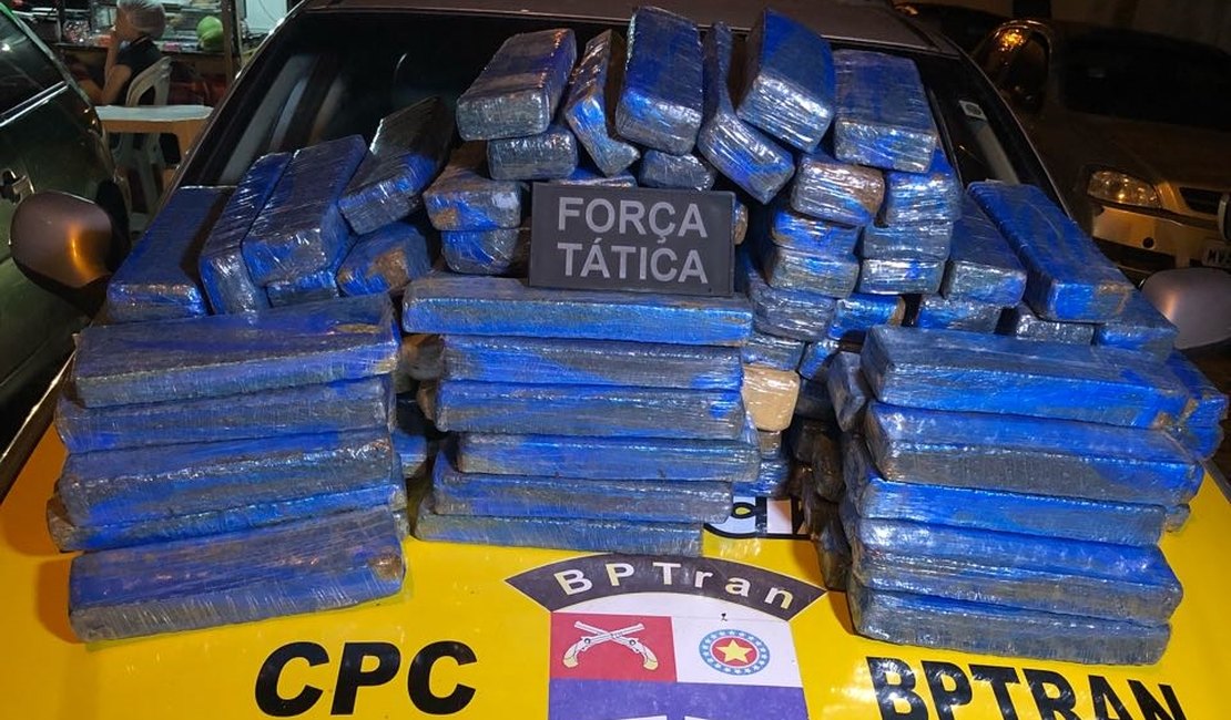 Polícia Militar apreende 71kg de maconha pronta para consumo na BR-316