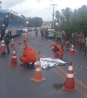 Motociclista morre após colidir com Ônibus de turismo em Maragogi