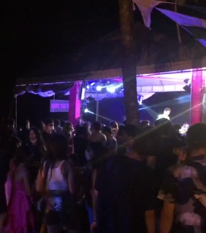 [Vídeo] PM encerra festa clandestina de carnaval em Marechal Deodoro
