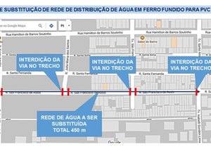 Obra da Casal interdita trânsito na Jatiúca a partir desta quinta-feira (27)