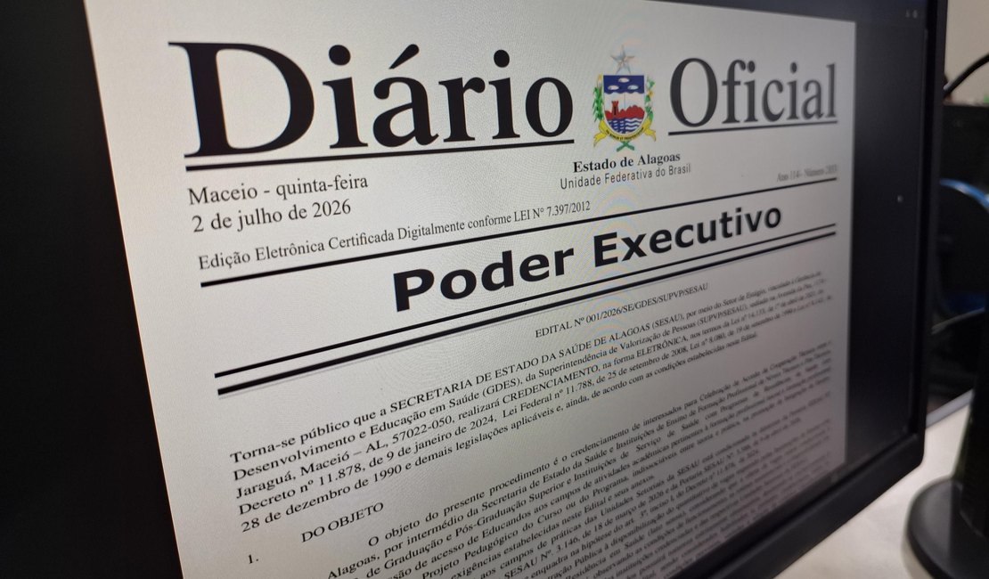 Sesau abre credenciamento para estágio obrigatório na rede de saúde de AL
