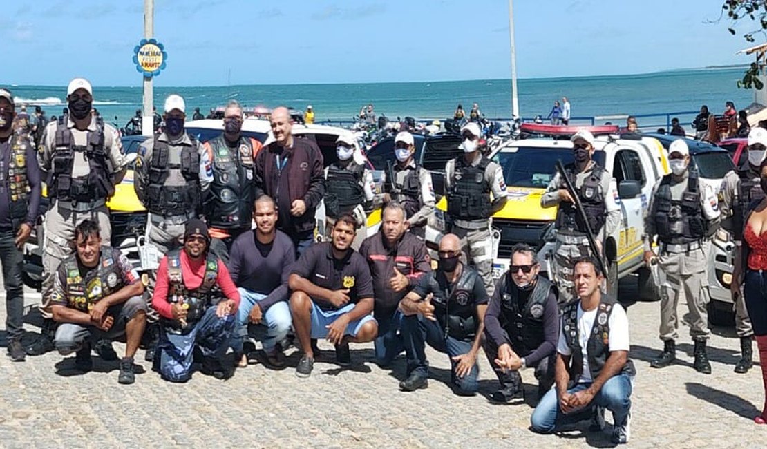 [Vídeo] Dia do Motociclista: escolta do BPRv apoia passeio motocilístico