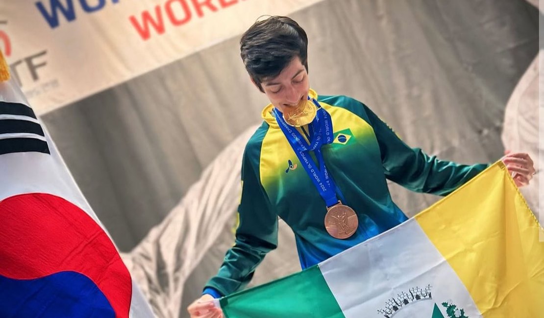 Arapiraquense Kevyn Nicolas é campeão mundial de taekwondo