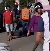 Colisão entre motos deixa feridos nas proximidades do Trevo da Coca-Cola, em Arapiraca
