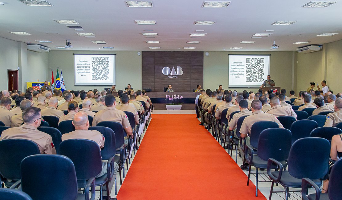 Polícia Militar de AL realiza aula inaugural do Curso de Aperfeiçoamento de Praças