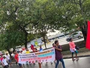 Protesto do MST ocorre no Centro de Maceió