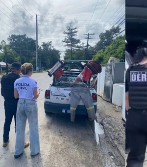 Polícia prende homem e apreende fios de cobre e arma de fogo durante operação em Maceió