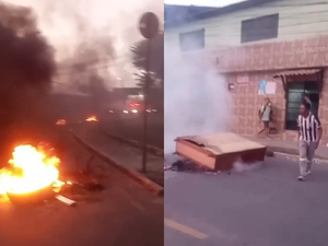 Moradores do Petrópolis, em Maceió, bloqueiam avenida em protesto contra falta de água