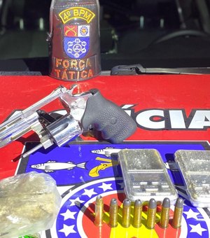 PM apreende 27 armas de fogo e 19 quilos de drogas na última semana em Alagoas