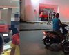 Motorista foge após carro destruir fachada de agência bancária em Atalaia