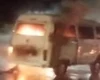 Kombi pega fogo na Avenida Gustavo Paiva, em Maceió; Bombeiros são acionados