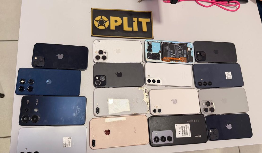 Casal é preso com 16 celulares após rastreamento de aparelho furtado