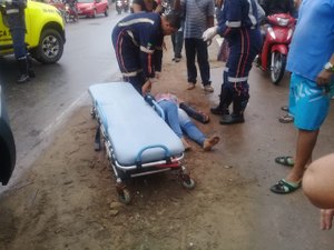 Colisão entre carro e motos deixa três feridos em Arapiraca