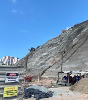 Obras de contenção de encostas avançam no Vale do Reginaldo e Grota Santa Helena