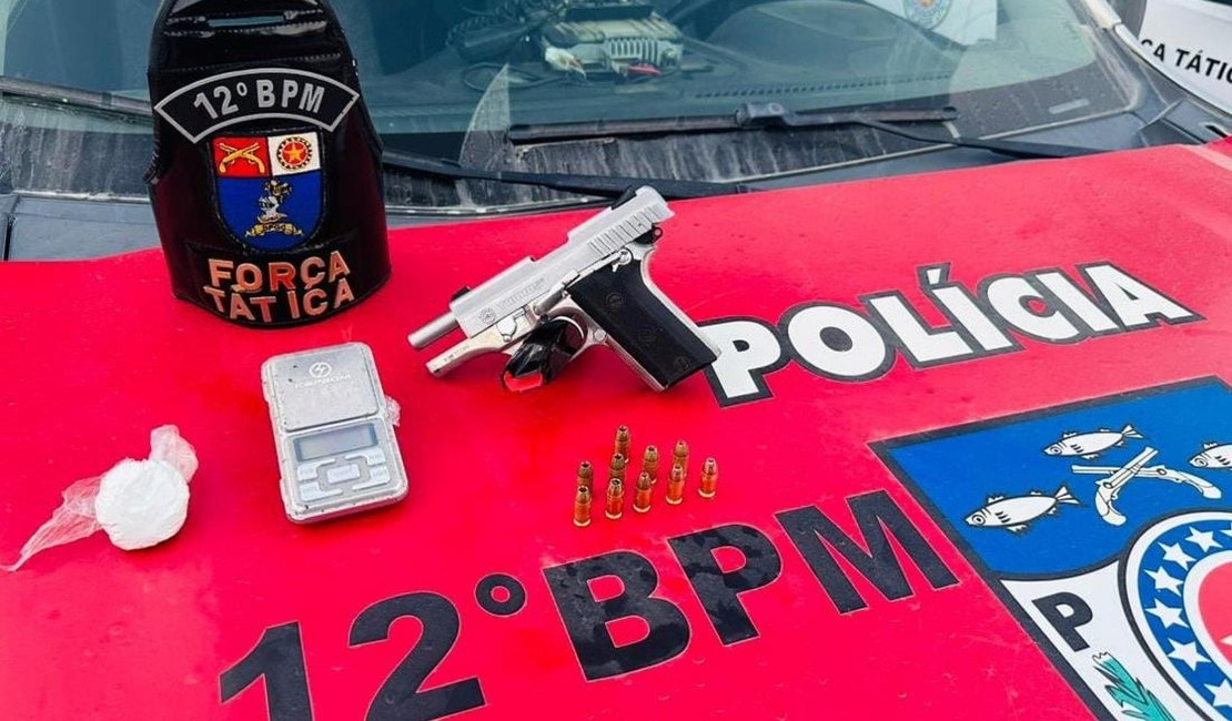 PM apreende drogas e armas de fogo na capital e no interior