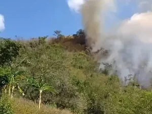 Incêndio atinge vegetação na Aldeia Cafurna de Baixo, em Palmeira dos Índios