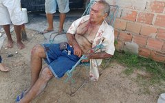 Idoso é atropelado por um bezerro ao andar de cinquentinha em bairro de Arapiraca