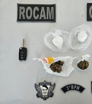 Polícia persegue e apreende drogas em veículo no bairro Cacimbas em Arapiraca