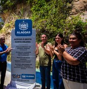 Paulo Dantas entrega acesso ao complexo da Grota Santa Helena, em Maceió