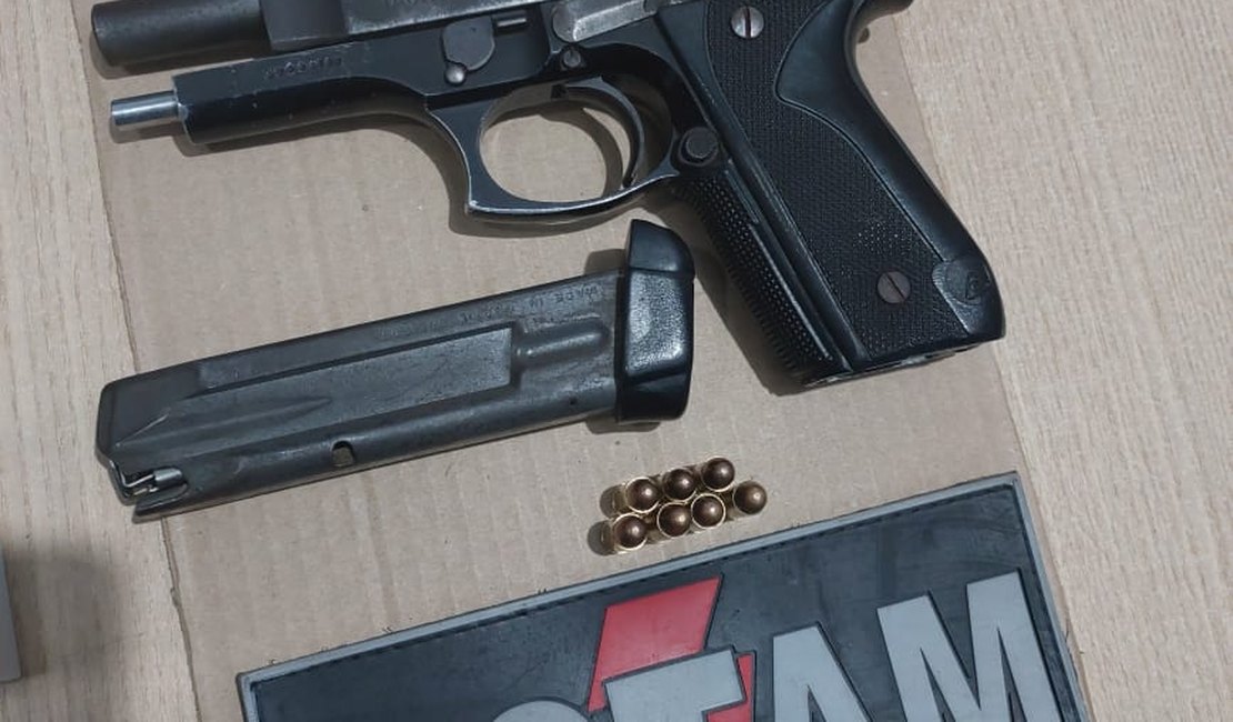 Denúncias auxiliam na apreensão de arma de fogo e drogas em Maceió e Piranhas