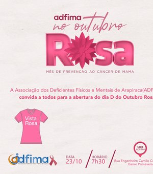 Adfima comemora Outubro Rosa com ações de saúde e acolhimento