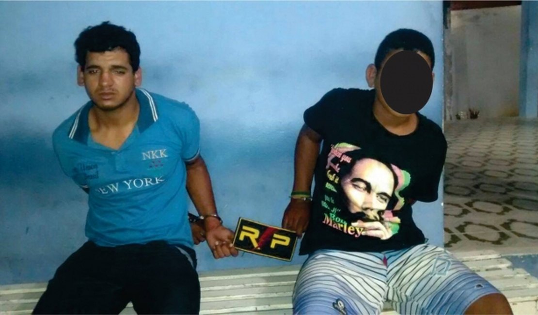 Dupla é presa em flagrante praticando assaltos em Arapiraca
