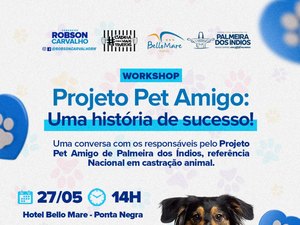 Programa Pet Amigo, de Palmeira dos Índios, será apresentado como “referência nacional” na cidade de Natal