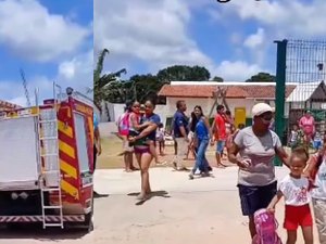 Incêndio em quadro elétrico provoca evacuação de escola em Barra de Santo Antônio