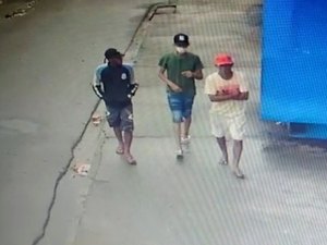 [Vídeo] Câmeras de segurança flagram trio praticando assalto no bairro Brasília