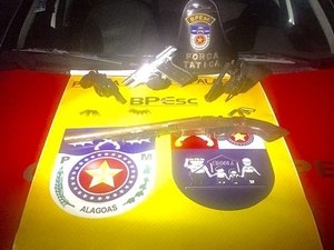 Polícia apreende seis armas de fogo nas últimas 12 horas em Maceió