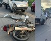 Motociclista invade contramão, bate em caminhão e fica ferido em Maceió